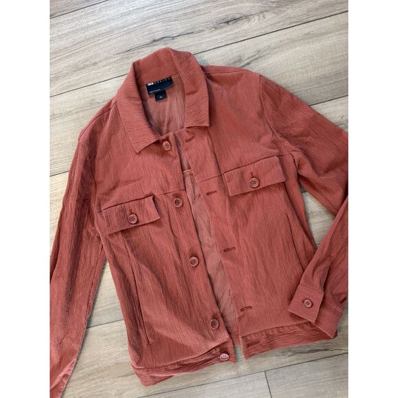 ASOS Design Blouse Jacket Size XXS Womens Shirt Jacket Pocket Button 2xs - Picture 3 of 3